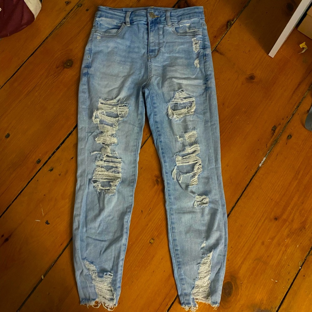 American Eagle Curvy High-Rise Jeans Cropped